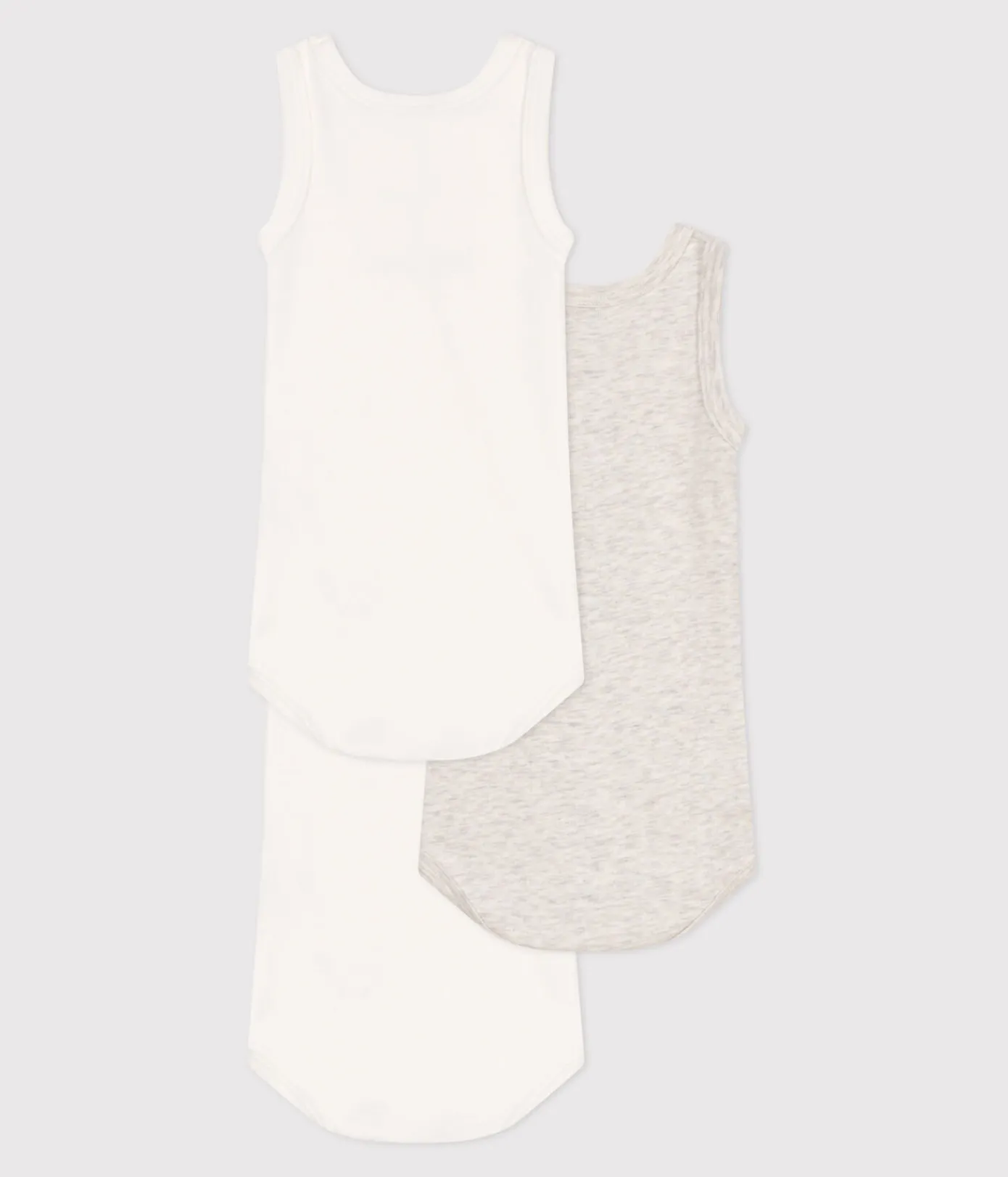 Petit Bateau Bodys*3er-Set ärmellose Baby-Bodys aus einfarbiger Baumwolle variante 1