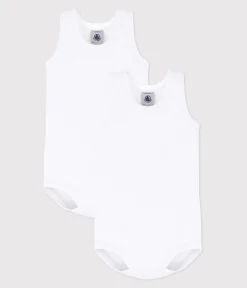 Petit Bateau Bodys*2er-Set ärmellose Baby-Bodys in Weiß variante 1