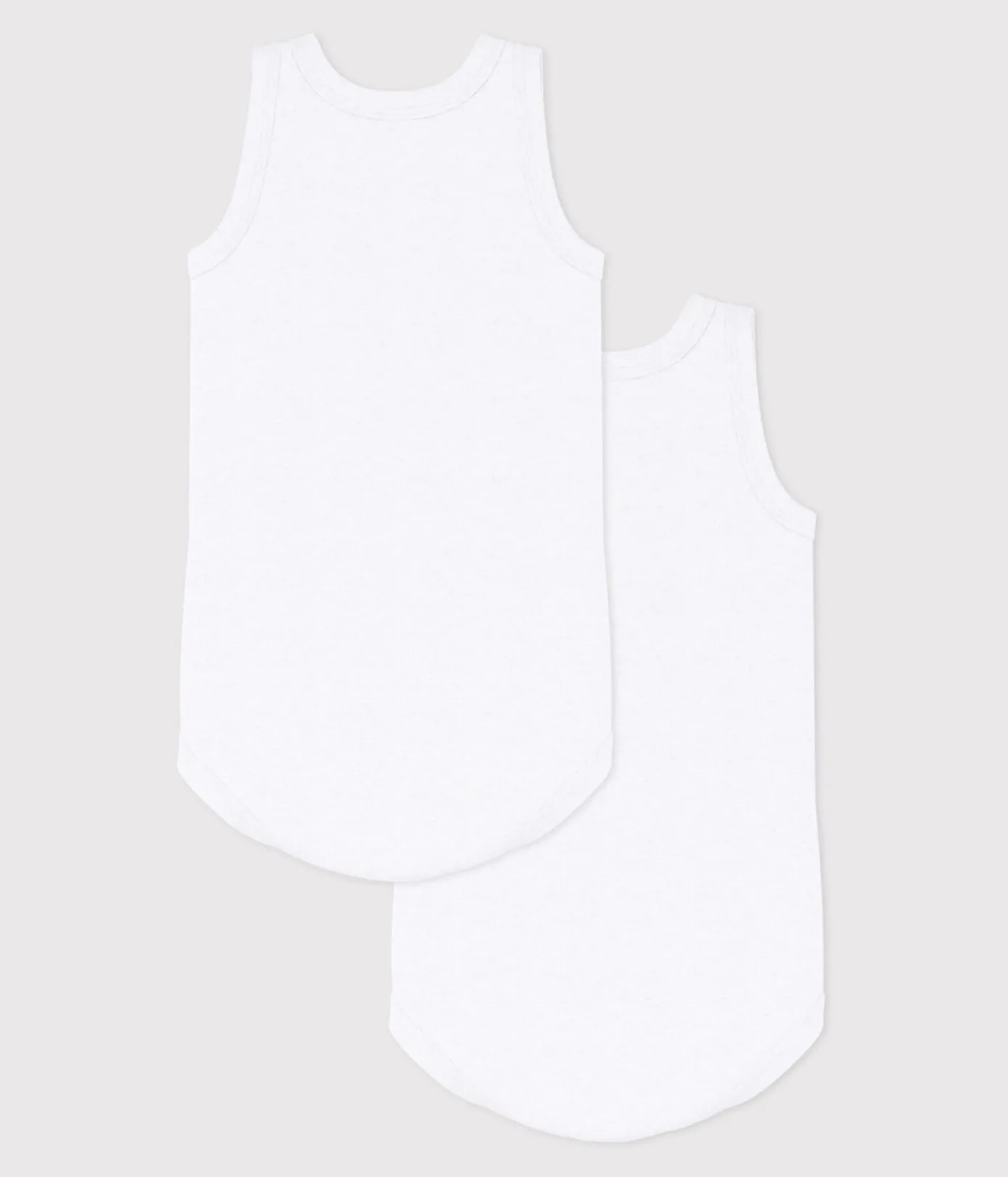 Petit Bateau Bodys*2er-Set ärmellose Baby-Bodys in Weiß variante 1