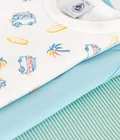 Petit Bateau Bodys*3er-Set ärmellose Baby-Bodys aus bedruckter Baumwolle variante 1