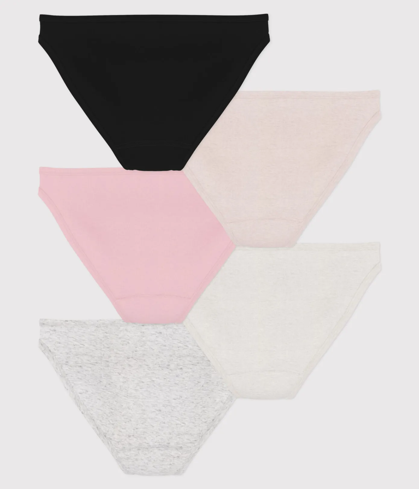 Petit Bateau Bhs, Slips, Bodys*5er-Set Slips aus Baumwolle für Damen Variante 3 PACK