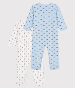 Petit Bateau Schlafanzüge, Strampler*2er-Set Strampler aus bedruckter Baumwolle variante 1