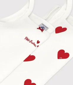 Petit Bateau Unterhemden, Tanktops|T-Shirts, Tops, Oberteile*2er-Set Unterhemden aus Baumwolle mit Herzmotiv für Mädchen variante 1