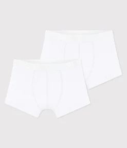 Petit Bateau Unterhosen, Boxershorts*2er-Set weiße Boxershorts für Jungen variante 1