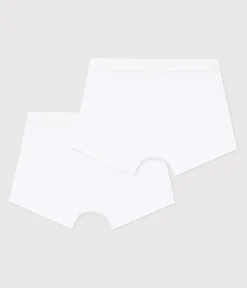 Petit Bateau Unterhosen, Boxershorts*2er-Set weiße Boxershorts für Jungen variante 1