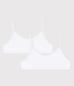 Petit Bateau Bustiers, Mädchen-Bhs*2er-Set weiße Bustiers für Mädchen variante 1