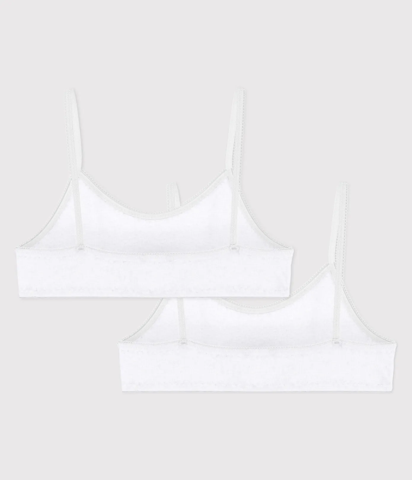 Petit Bateau Bustiers, Mädchen-Bhs*2er-Set weiße Bustiers für Mädchen variante 1