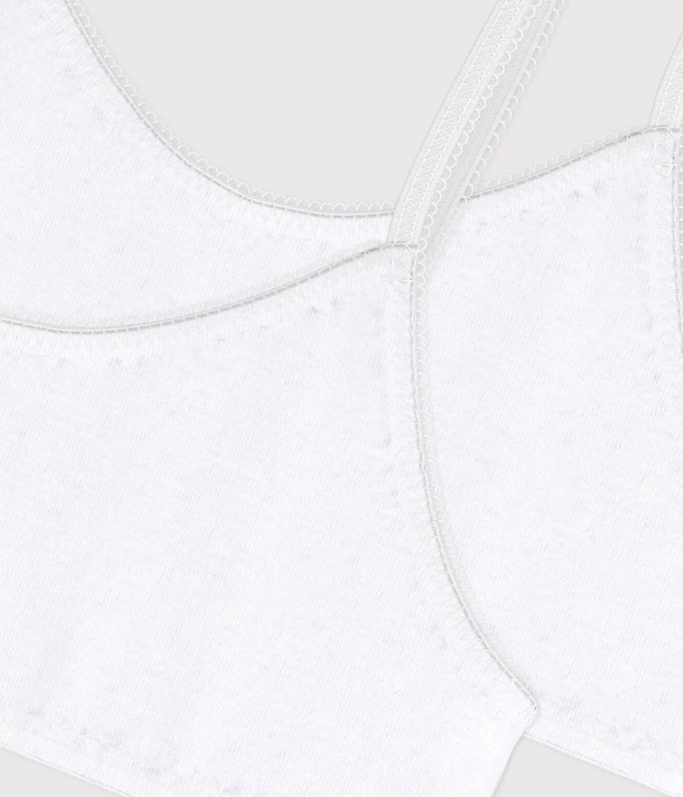 Petit Bateau Bustiers, Mädchen-Bhs*2er-Set weiße Bustiers für Mädchen variante 1