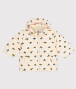 Petit Bateau Jacken, Anoraks*Gemusterter Baby-Anorak mit einziehbarer Kapuze weiss AVALANCHE/ MULTICO