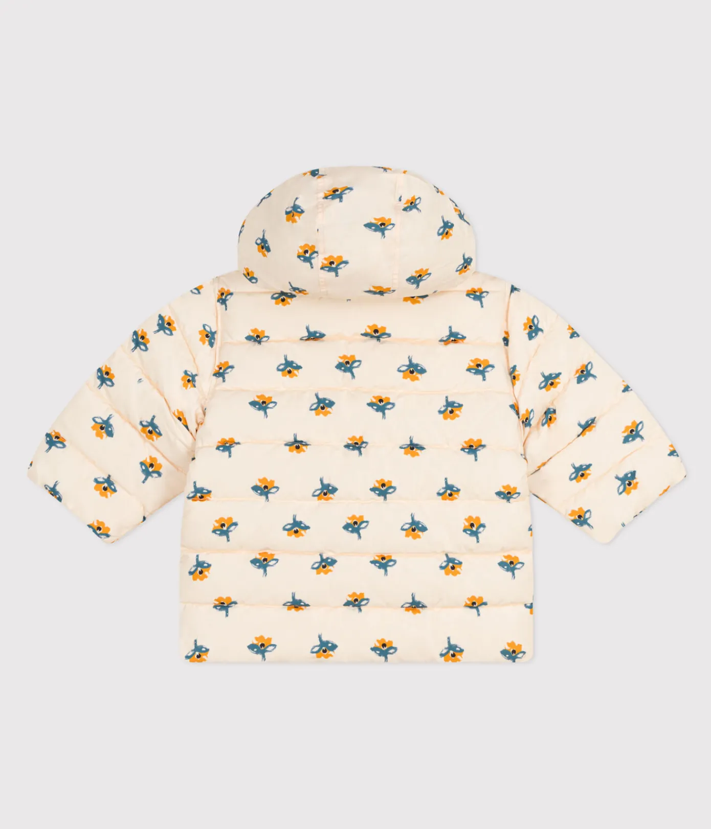 Petit Bateau Jacken, Anoraks*Gemusterter Baby-Anorak mit einziehbarer Kapuze weiss AVALANCHE/ MULTICO