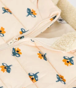 Petit Bateau Jacken, Anoraks*Gemusterter Baby-Anorak mit einziehbarer Kapuze weiss AVALANCHE/ MULTICO
