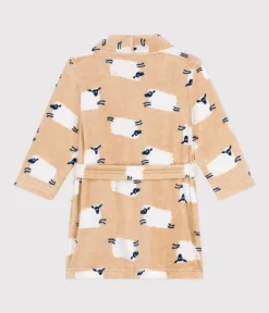 Petit Bateau Heim- Und Badetextilien|Heim- Und Badetextilien*Gemusterter Kinder-Morgenmantel aus Fleece TRENCH/ MULTICO