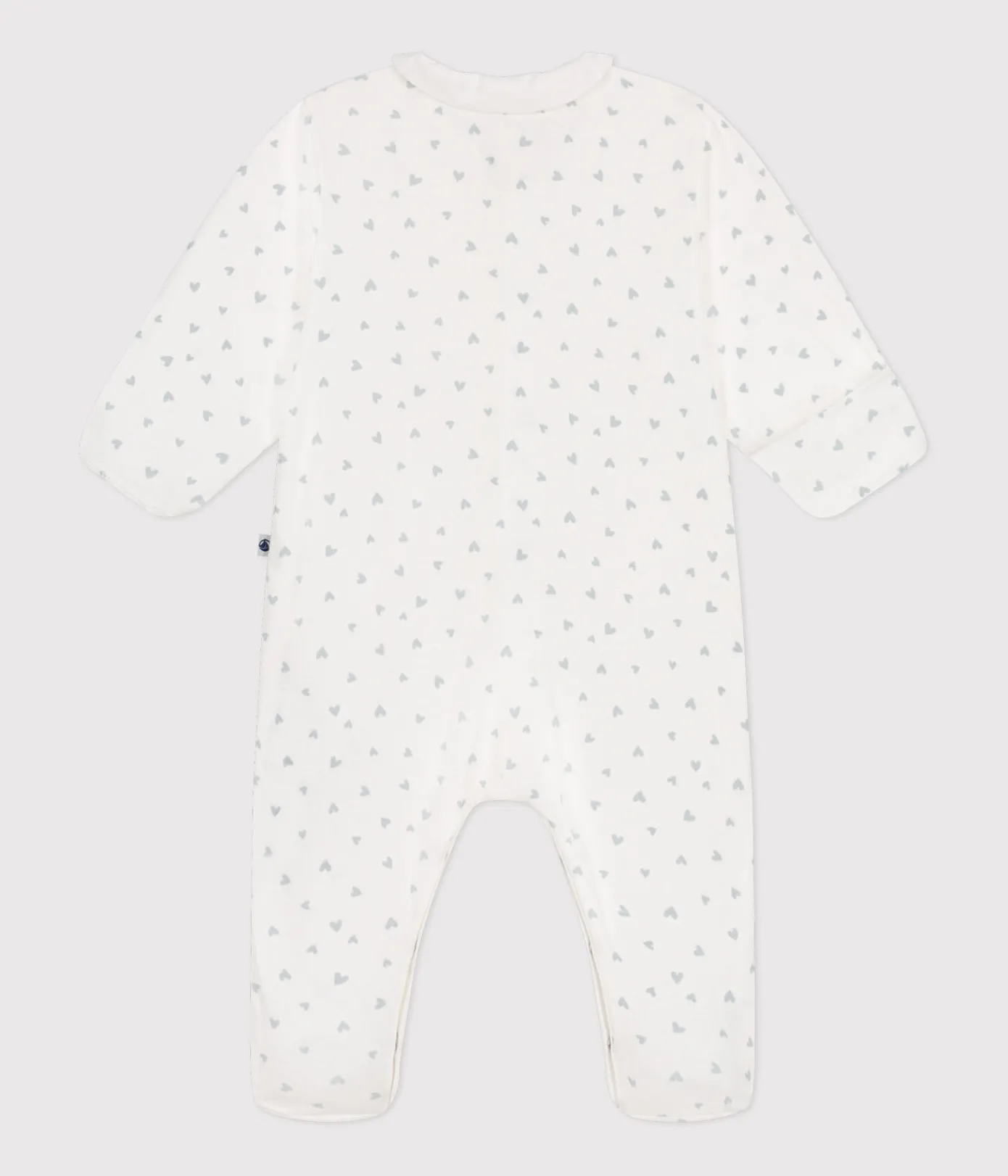 Petit Bateau Schlafanzüge, Strampler|Newborn*Gemusterter Strampler aus Baumwolle blau MARSHMALLOW/weiss GOMME
