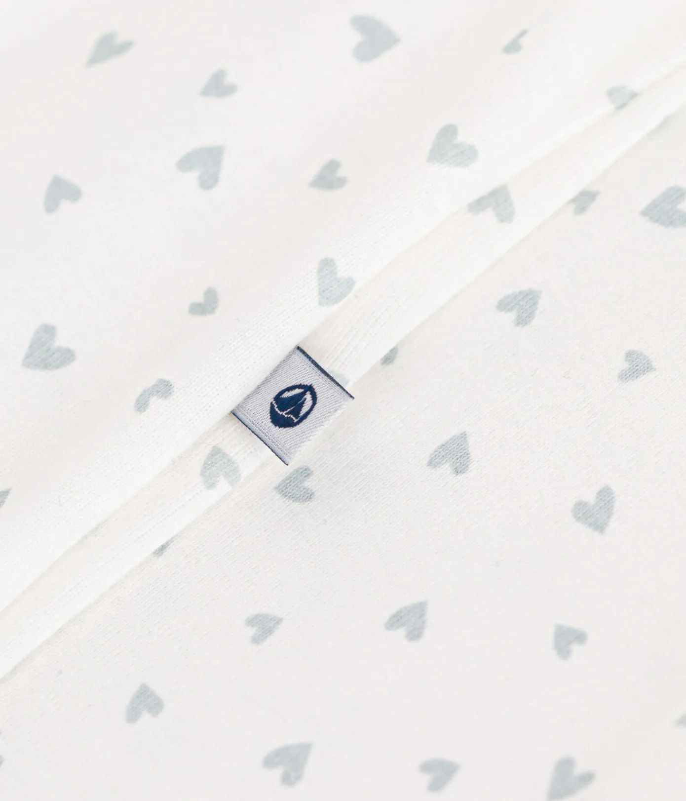 Petit Bateau Schlafanzüge, Strampler|Newborn*Gemusterter Strampler aus Baumwolle blau MARSHMALLOW/weiss GOMME