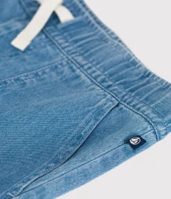 Petit Bateau Shorts, Jeans, Hosen*Gerade geschnittene Hose aus leichtem Denim Kinder/Jungen blau DENIM CLAIR