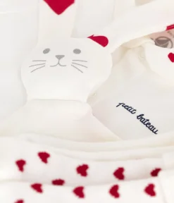Petit Bateau Sets, Overalls & Latzhosen|Newborn*Geschenkset zur Geburt Strampler, Kuscheltier und Söckchen aus Baumwolle variante 1