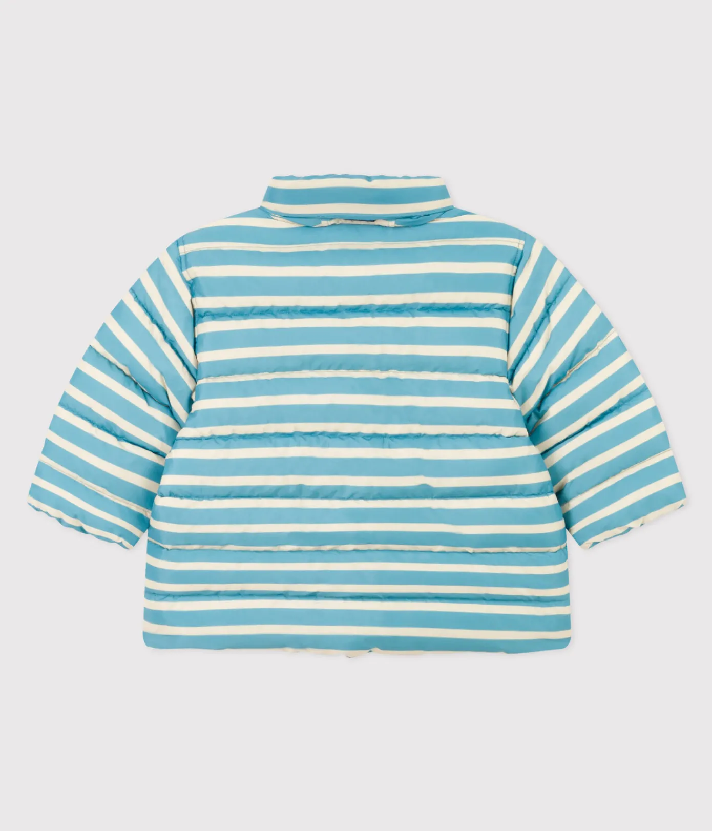 Petit Bateau Jacken, Anoraks*Gestreifter Baby-Anorak mit einziehbarer Kapuze blau AZUL/weiss AVALANCHE