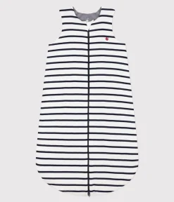 Petit Bateau Schlafsäcke, Decken|Newborn*Gestreifter Babyschlafsack aus Baumwolle TOG-Wert 2 weiss MARSHMALLOW/blau SMOKING