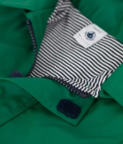 Petit Bateau Jacken, Anoraks*Ikonische Baby-Regenjacke grün JARDIN