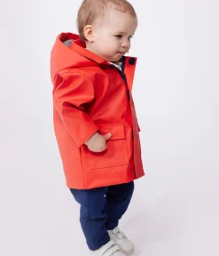 Petit Bateau Jacken, Anoraks*Ikonische Baby-Regenjacke aus wasserabweisendem Stoff SPICY
