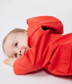 Petit Bateau Jacken, Anoraks*Ikonische Baby-Regenjacke aus wasserabweisendem Stoff SPICY