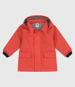Petit Bateau Jacken, Anoraks*Ikonische Baby-Regenjacke aus wasserabweisendem Stoff SPICY
