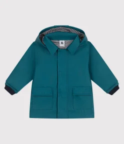 Petit Bateau Jacken, Anoraks*Ikonische Baby-Regenjacke aus wasserabweisendem Stoff grün DRAGONFLY