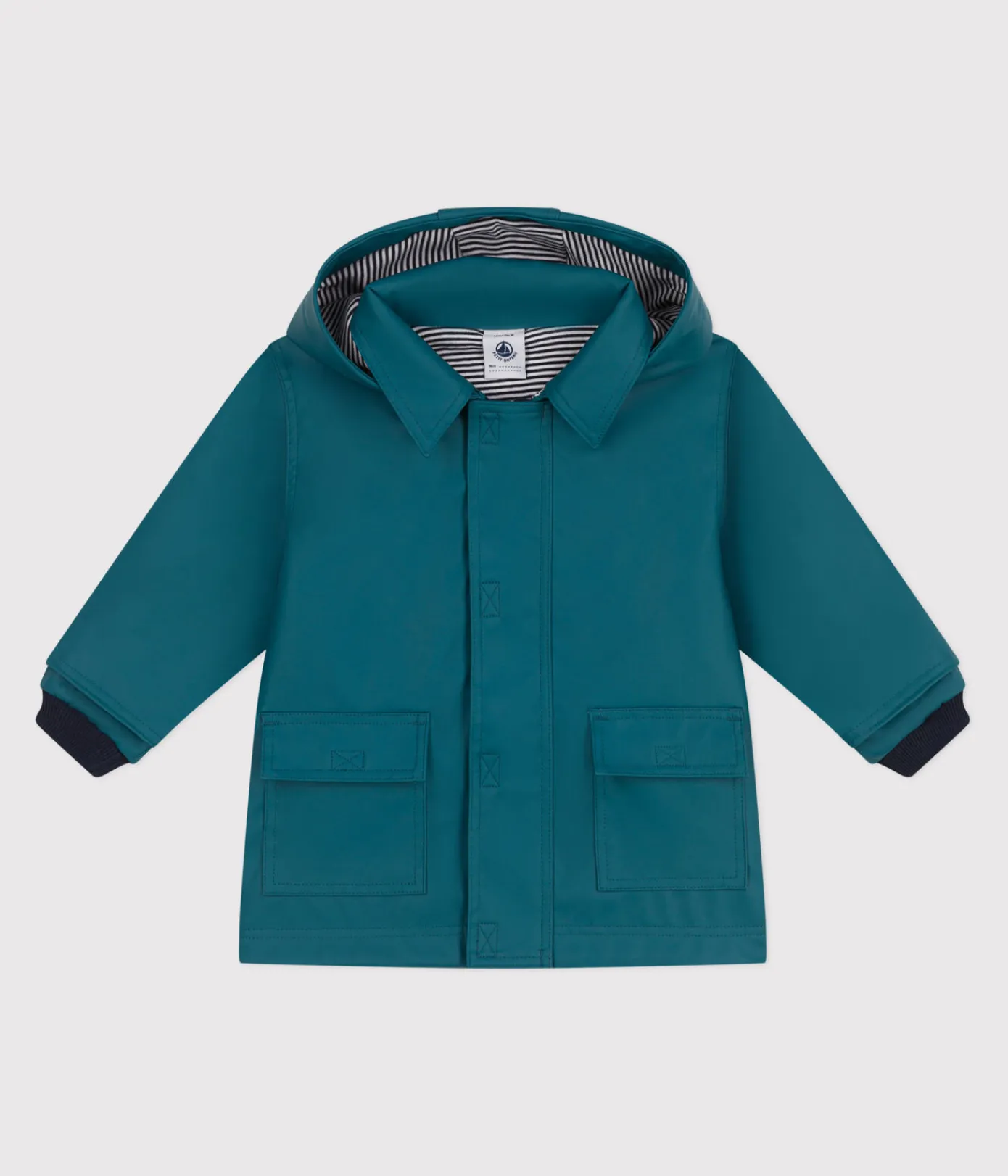 Petit Bateau Jacken, Anoraks*Ikonische Baby-Regenjacke aus wasserabweisendem Stoff grün DRAGONFLY