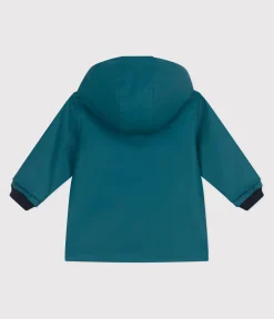 Petit Bateau Jacken, Anoraks*Ikonische Baby-Regenjacke aus wasserabweisendem Stoff grün DRAGONFLY
