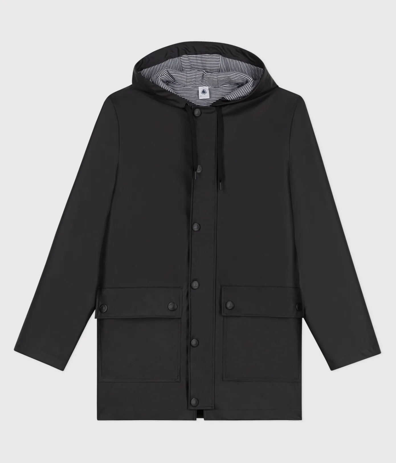 Petit Bateau Herren|Jacken, Mäntel*Ikonische Regenjacke Damen/Herren schwarz NOIR