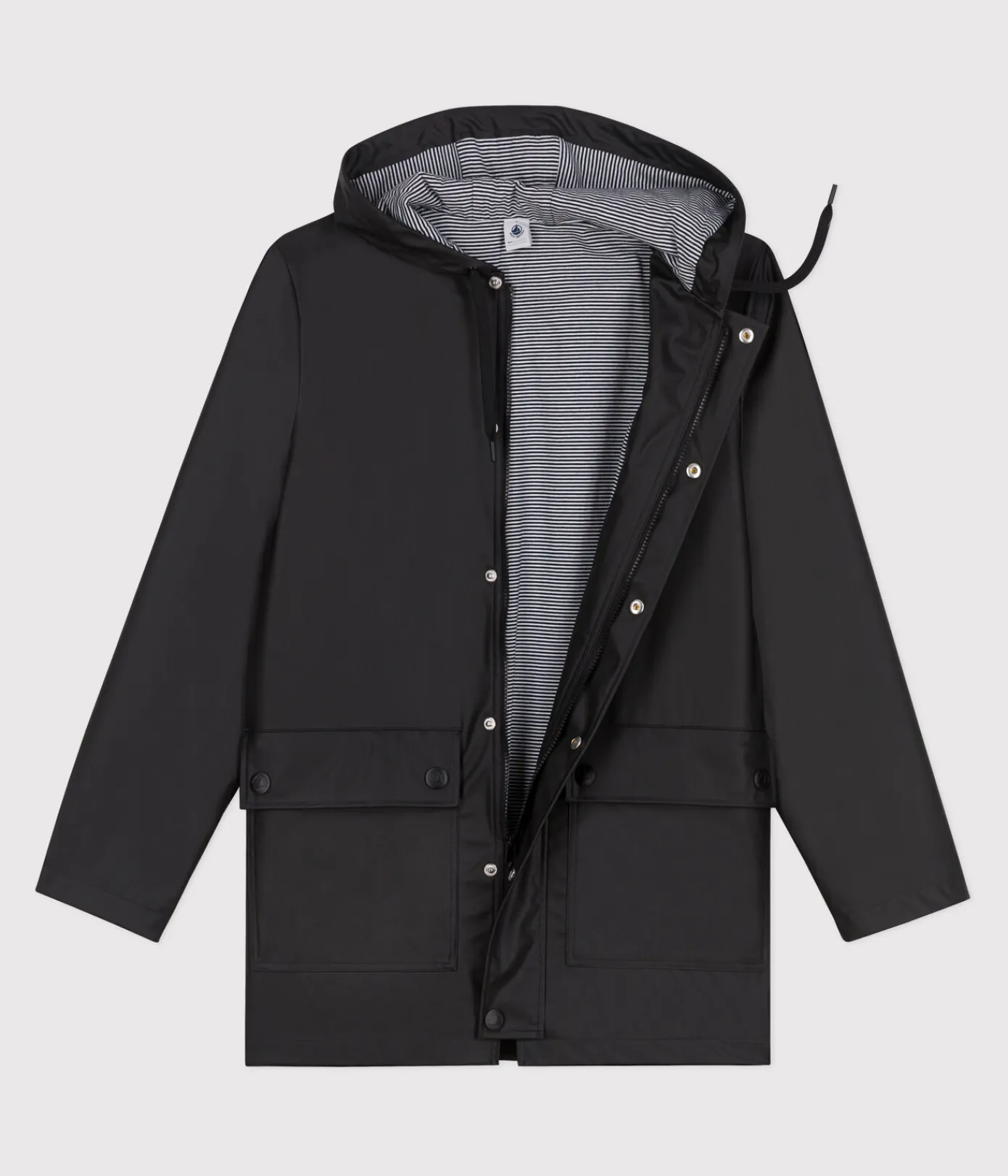 Petit Bateau Herren|Jacken, Mäntel*Ikonische Regenjacke Damen/Herren schwarz NOIR