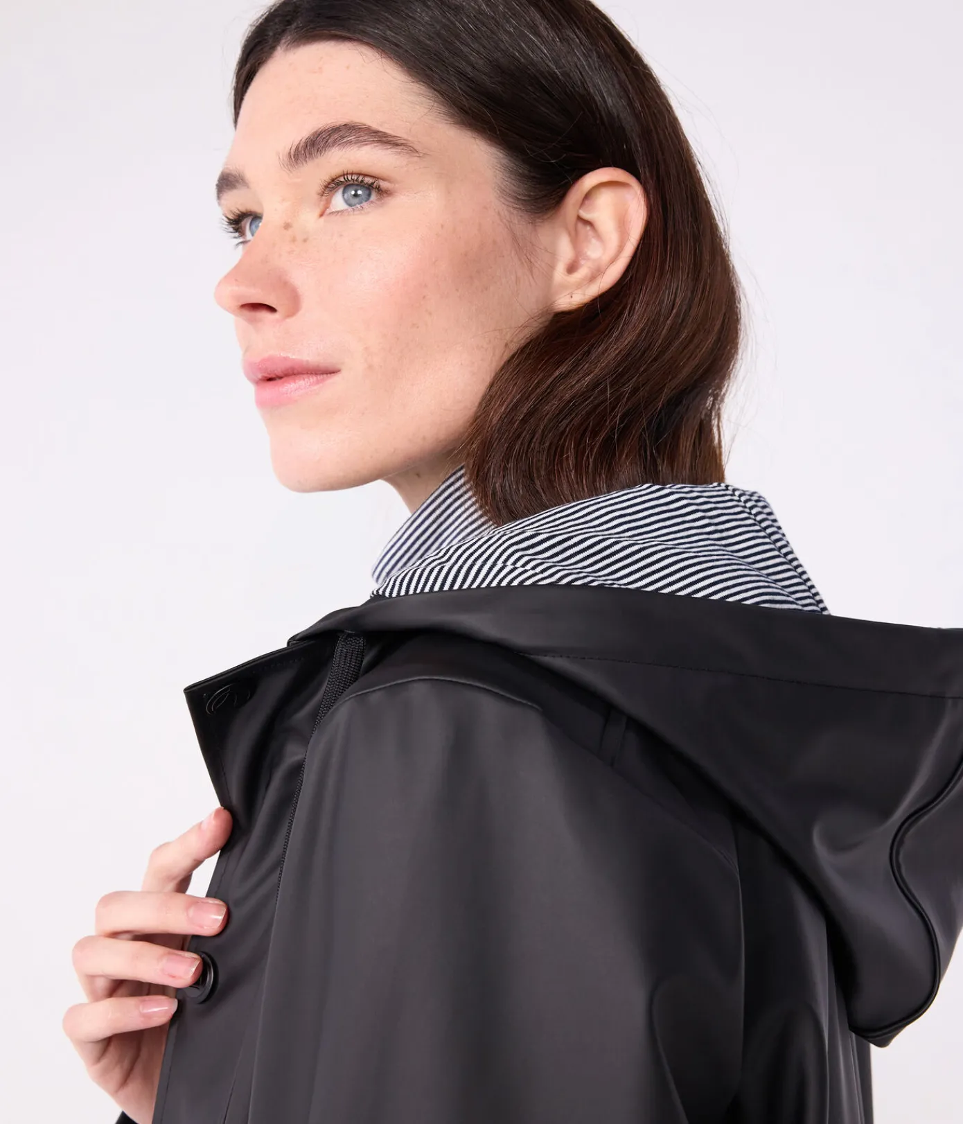 Petit Bateau Herren|Jacken, Mäntel*Ikonische Regenjacke Damen/Herren schwarz NOIR