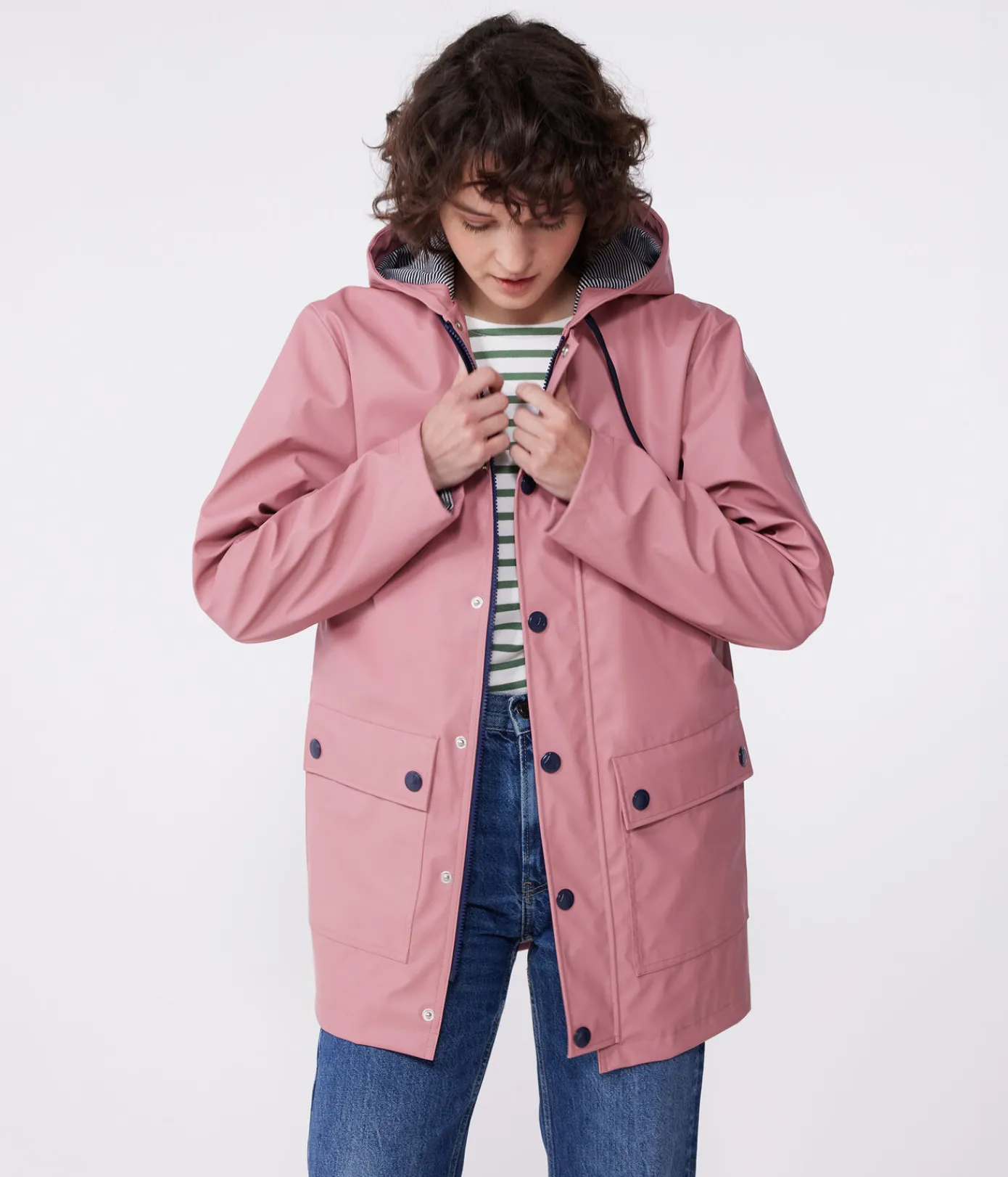 Petit Bateau Herren|Jacken, Mäntel*Ikonische Regenjacke für Damen und Herren rosa ROSEWOOD