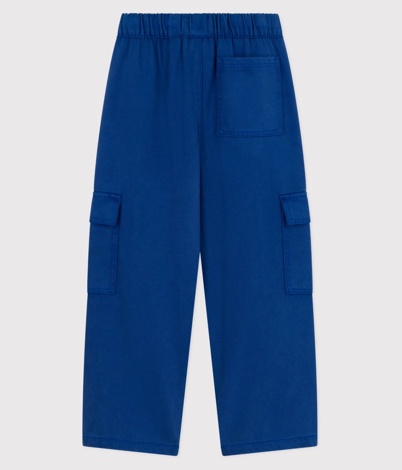 Petit Bateau Shorts, Jeans, Hosen*Kinder Cargo-Hose aus einfarbigem Lyocell. blau INCOGNITO