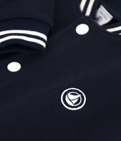 Petit Bateau Mäntel, Jacken, Regenjacken*Kinder College-Jacke aus einfarbiger Baumwolle blau SMOKING