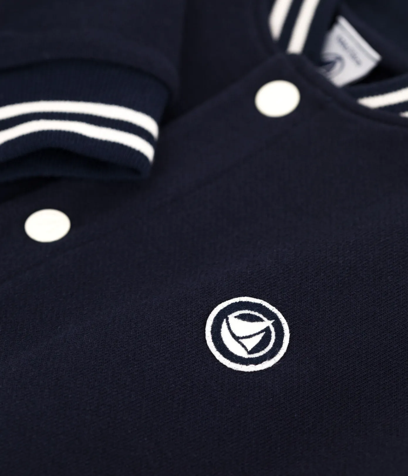 Petit Bateau Mäntel, Jacken, Regenjacken*Kinder College-Jacke aus einfarbiger Baumwolle blau SMOKING