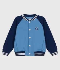 Petit Bateau Mäntel, Jacken, Regenjacken*Kinder College-Jacke aus einfarbiger Baumwolle ALASKA/ MEDIEVAL