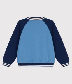 Petit Bateau Mäntel, Jacken, Regenjacken*Kinder College-Jacke aus einfarbiger Baumwolle ALASKA/ MEDIEVAL