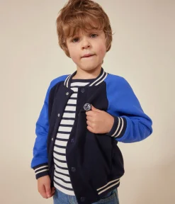 Petit Bateau Mäntel, Jacken, Regenjacken*Kinder College-Jacke aus Molton für Jungen SMOKING/ CALVIN