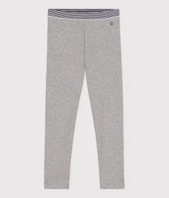 Petit Bateau Shorts, Hosen, Leggings*Kinder Jeggings aus Baumwoll-Elastan für Mädchen grau CHATON CHINE