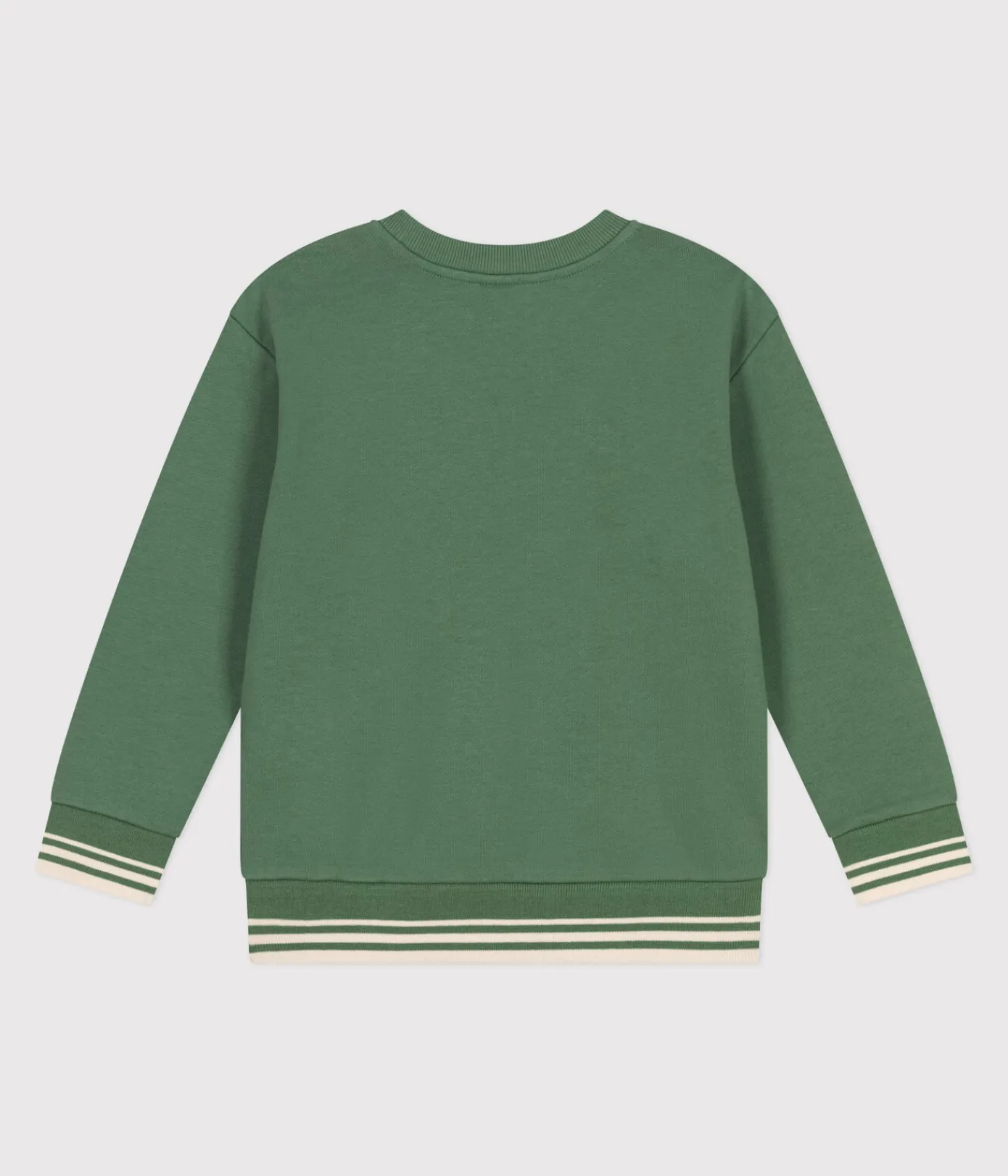 Petit Bateau Sweatshirts, Pullover, Cardigans*Kinder Unisex-Sweatshirt aus bedruckter Baumwolle grün PALMERAIE