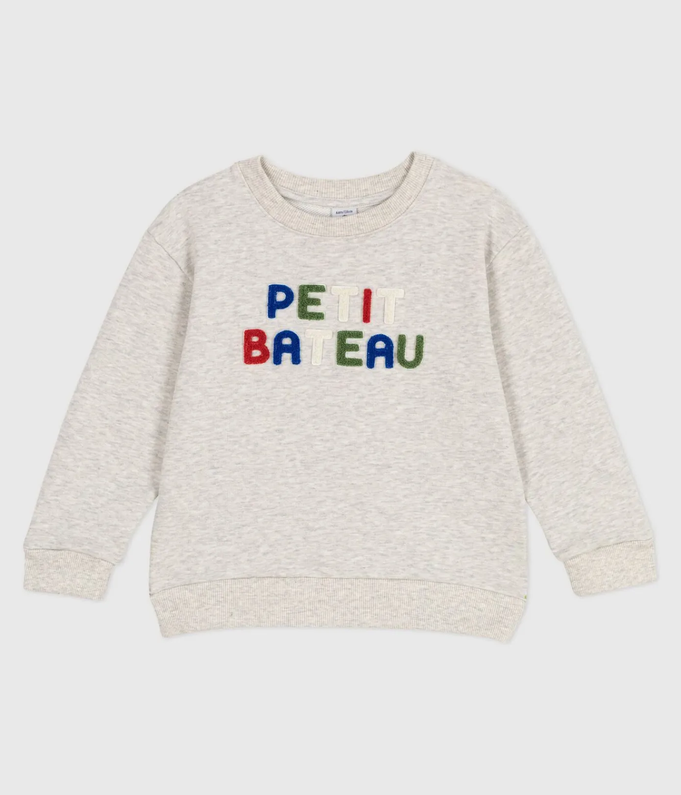 Petit Bateau Sweatshirts, Pullover, Cardigans|Sweatshirts, Pullover, Cardigans*Kinder Unisex-Sweatshirt aus Baumwolle grau BELUGA CHINE