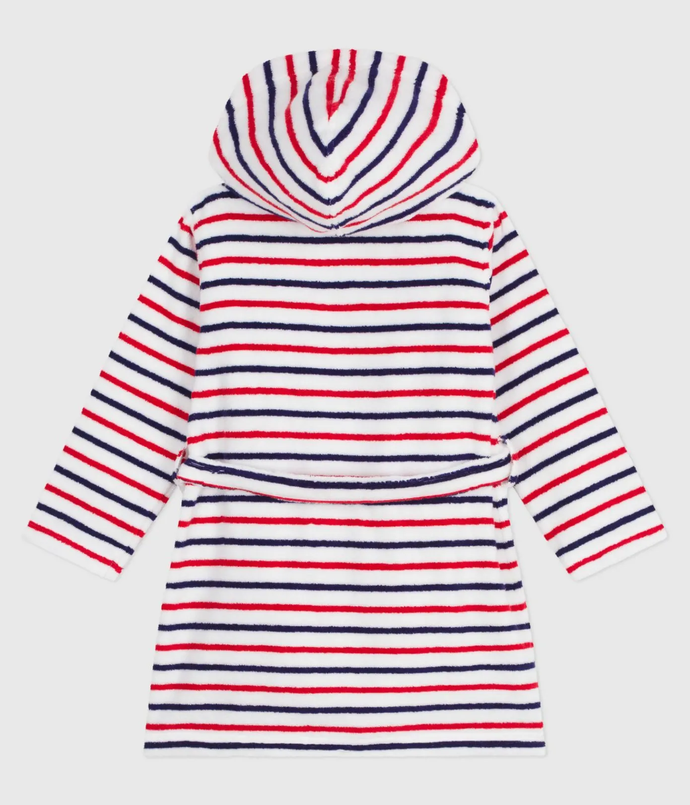 Petit Bateau Heim- Und Badetextilien|Heim- Und Badetextilien*Kinder-Bademantel aus Frottee mit Streifen weiss MARSHMALLOW/weiss MULTICO
