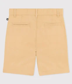 Petit Bateau Shorts, Jeans, Hosen*Kinder-Bermudashorts aus Baumwoll-Kattun für Jungen beige FACILE
