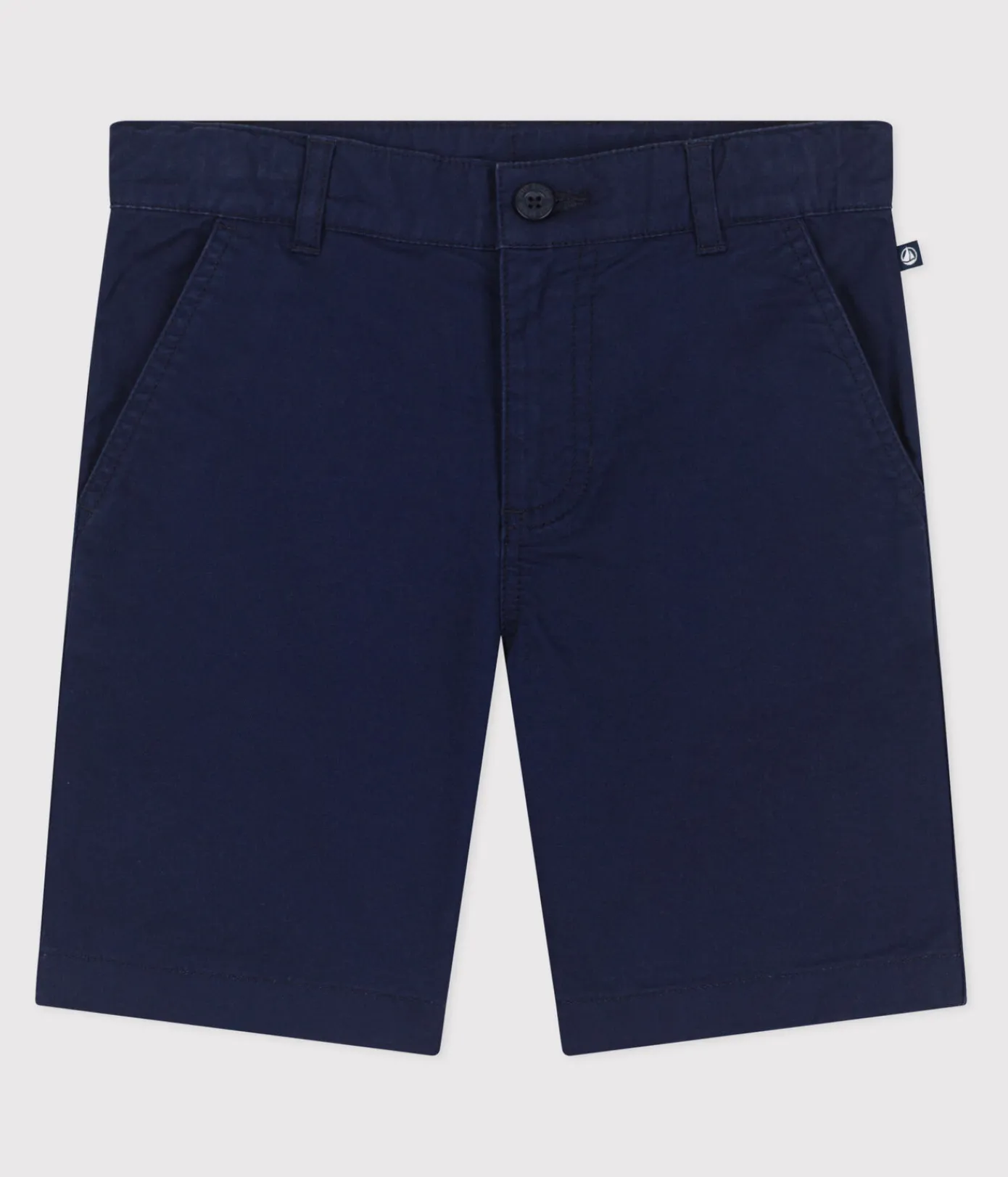 Petit Bateau Shorts, Jeans, Hosen*Kinder-Bermudashorts aus einfarbiger Baumwolle blau MEDIEVAL