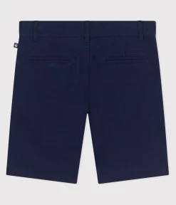 Petit Bateau Shorts, Jeans, Hosen*Kinder-Bermudashorts aus einfarbiger Baumwolle blau MEDIEVAL