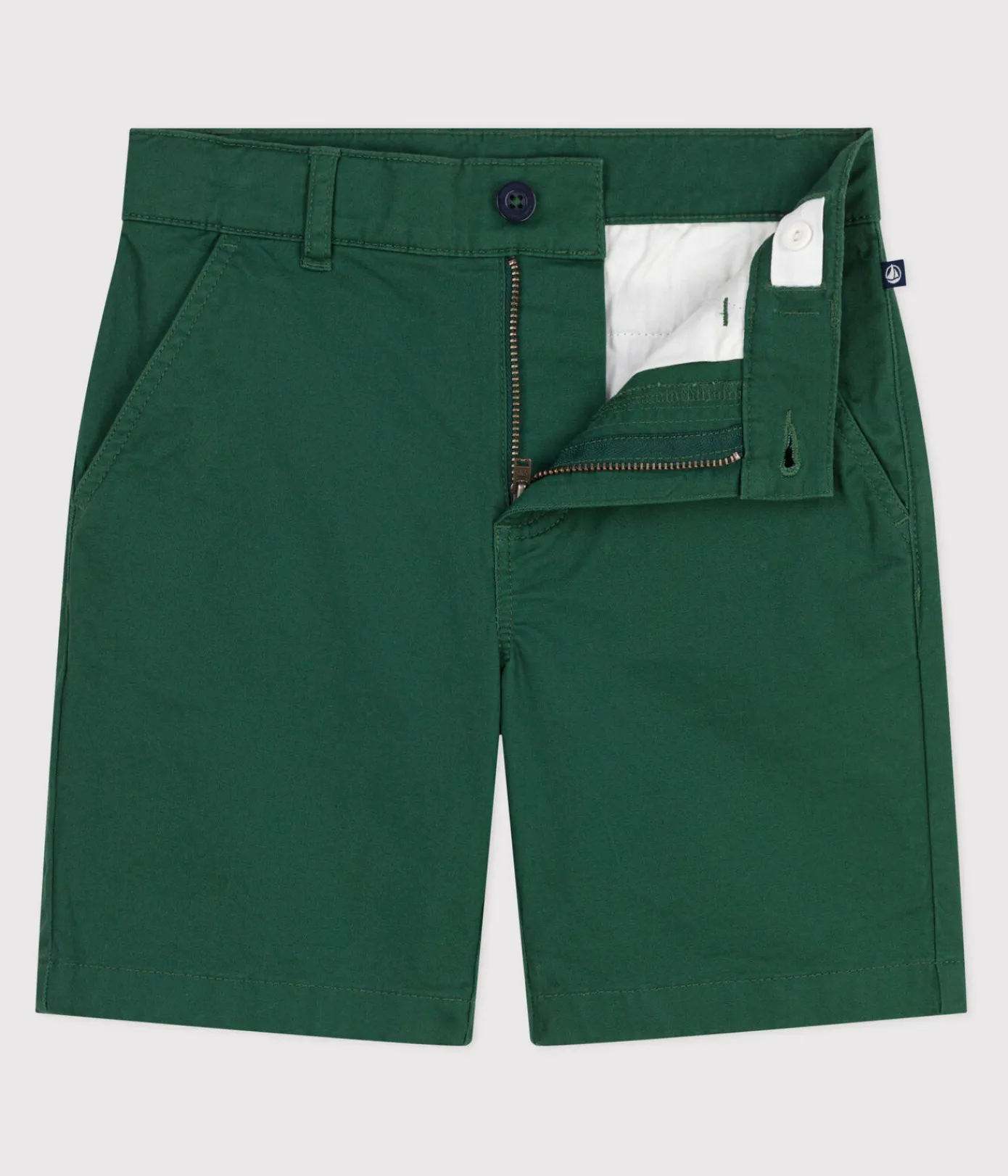 Petit Bateau Shorts, Jeans, Hosen*Kinder-Bermudashorts aus einfarbigem Serge WILLOW