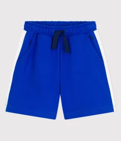 Petit Bateau Shorts, Jeans, Hosen*Kinder-Bermudashorts aus einfarbiger Baumwolle blau PERSE