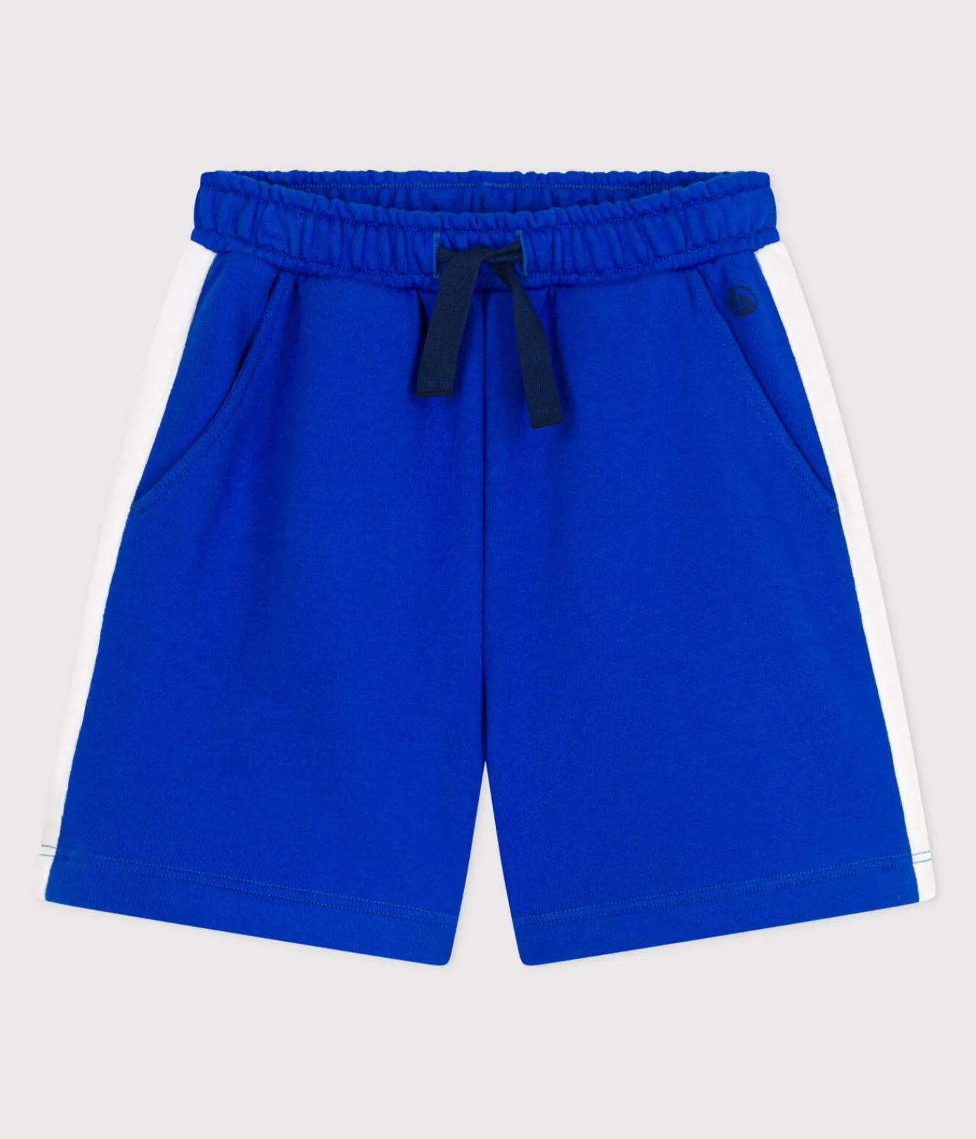 Petit Bateau Shorts, Jeans, Hosen*Kinder-Bermudashorts aus einfarbiger Baumwolle blau PERSE