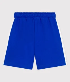 Petit Bateau Shorts, Jeans, Hosen*Kinder-Bermudashorts aus einfarbiger Baumwolle blau PERSE